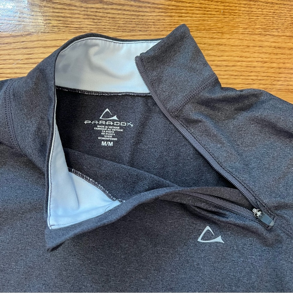 Paradox Grey 1/4 Zip Base Layer Longsleeve - Picture 3 of 14